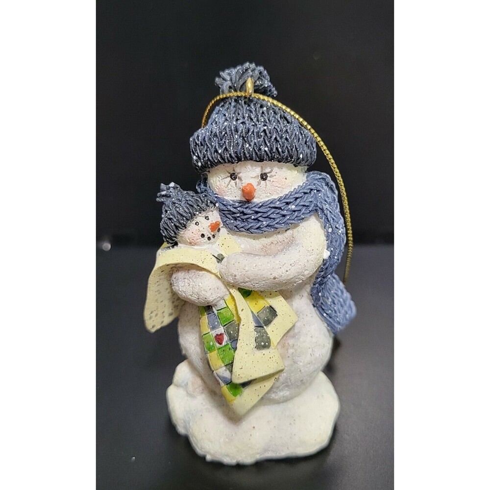 Pat Richter Longaberger Snowmans Baby it's Cold Outside Christmas Ornament